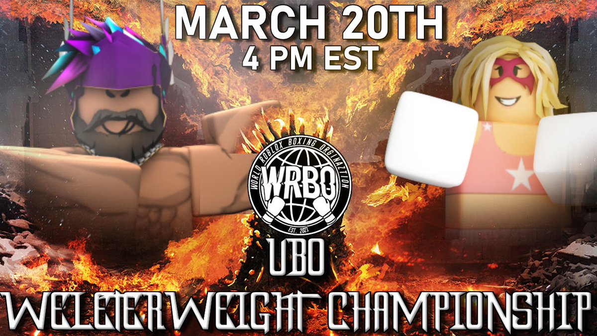 RBOROBOXING's tweet photo. TOMORROW NIGHT | WRBO Hosts its first event under new ownership! After WRBO 5 Was rescheduled to tomorrow at 4 PM EST, Gvidas pulled out of the fight!

So your main event tomorrow will be between "The Golden Boy" Kruzaro and Sweet Star for the UBO WelterWeight Championship! https://t.co/ctdyEXnoyw