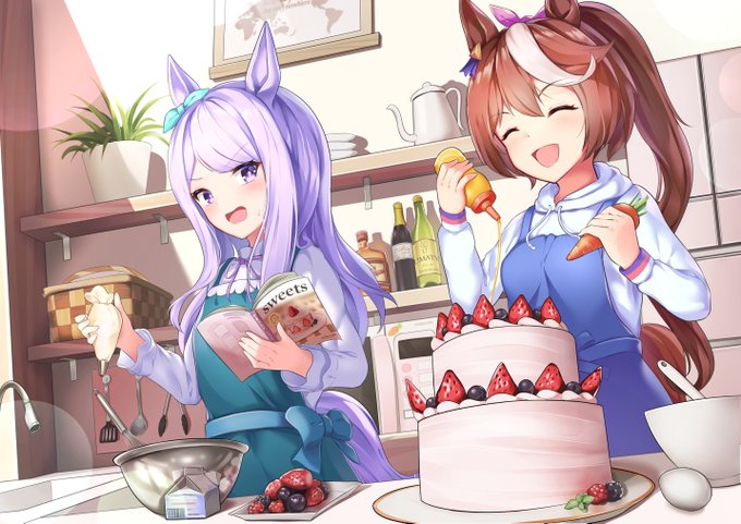 #三連休はフォロワーさんが増える
 #ウマ娘
休日のウマ娘達描いてます! 