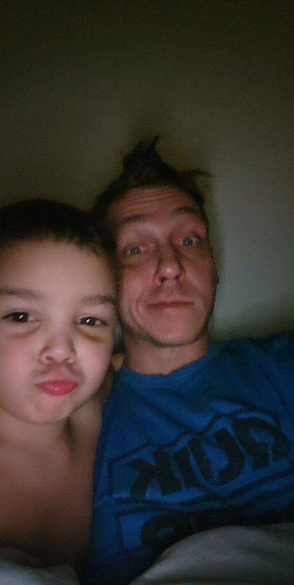 apprentice322's tweet image. Oh the wonders of Saturday nights with this one! Crazy hair funny face pictures are the best! 🙃🙂cannot be more #grateful for these moments! #dadandson #dadlife #wedorecover #RecoveryPosse #love #movienight #sobriety #soberdad