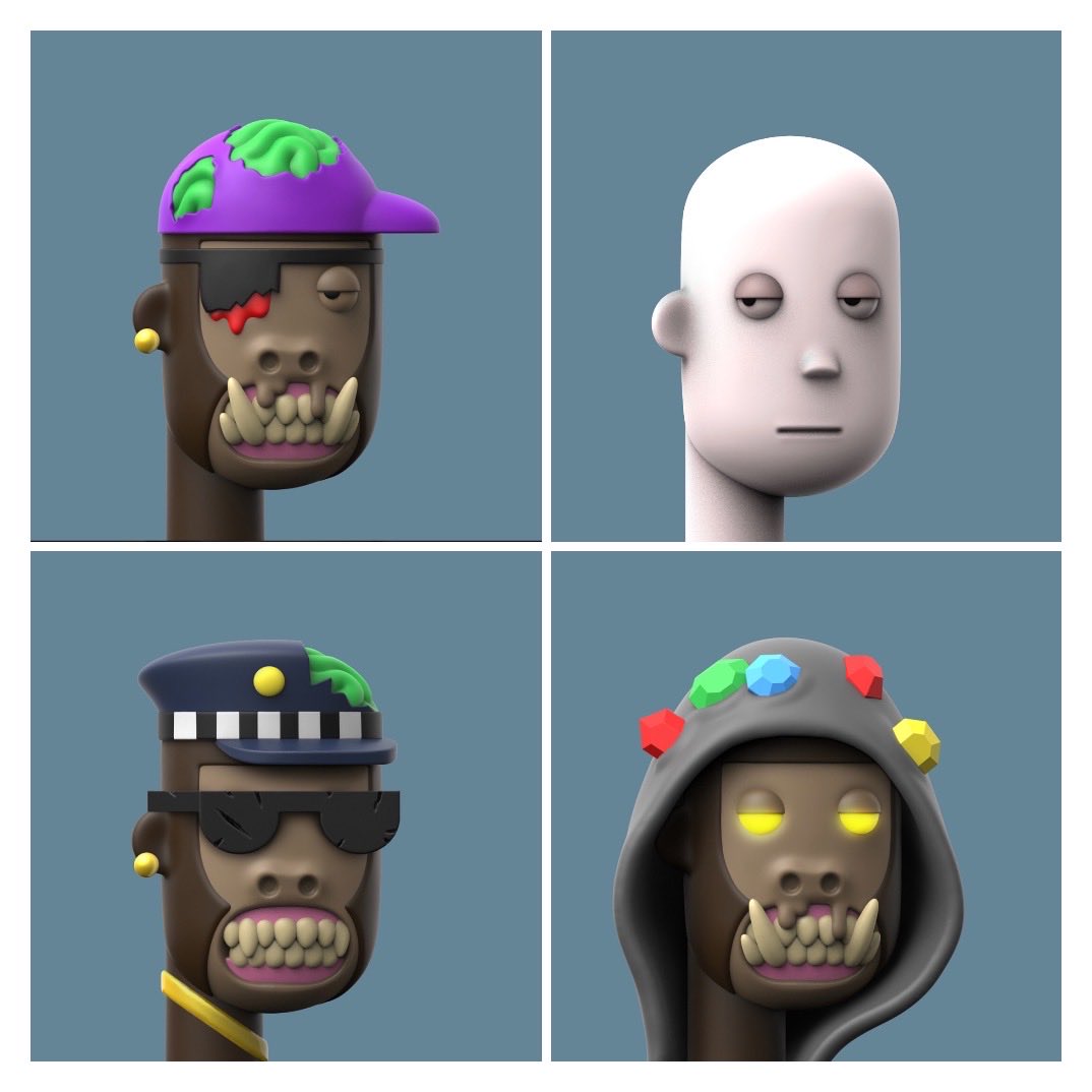 Captain_Kev_eth's tweet image. Picked up some gems the past few weeks. Love my Apes from #3dFrankenPunks and especially love #001 #3dPunks 🔥🔥🔥💯💯💯⁦ ⁦@3dFrankenPunks⁩ ⁦@3DPunks_⁩ 😈🧪💚🧬🔬