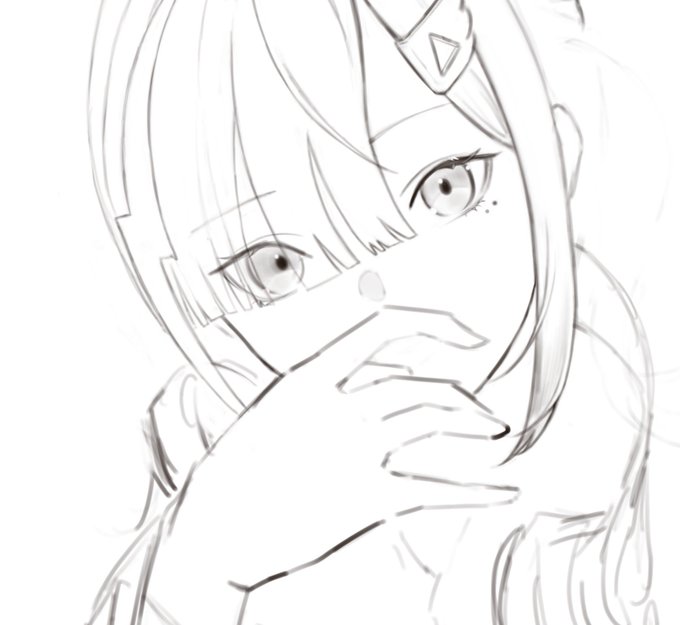 こんな感じの絵も描きたいってラフ描いてるのが一番楽しい工程かもしれん 