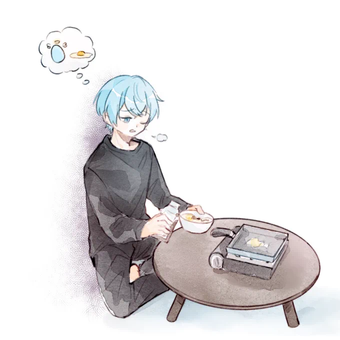 ある意味
目玉焼きになった🍳
#ころんくん 
#すとぷりギャラリー 