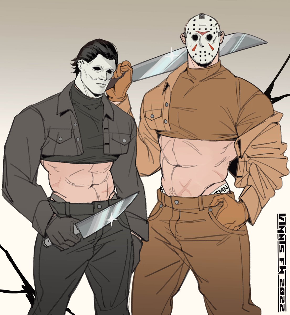 icezero09's tweet photo. slasher bois in vtmnts https://t.co/omya6e7Y0M