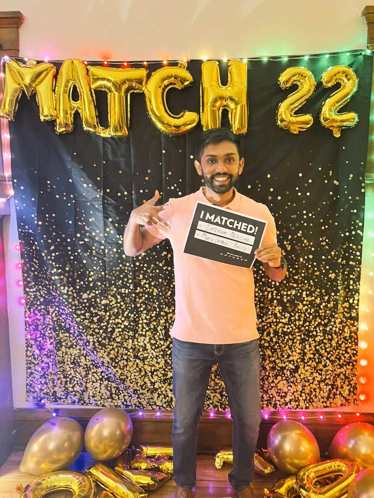 Shrikanth Sampath (@shrikanth4404) on Twitter photo God! What a journey it has been! I could write a book about it. And so can each one of us going through this journey. That's what I call all us applicants - "stories"!
And now for part 2 of my life - <a href="/MCMC_IMres/">MCMC Internal Medicine Residency Program</a> here I come! #Match2022 #MedTwitter #IMG #Philadelphia #IMproud God! What a journey it has been! I could write a book about it. And so can each one of us going through this journey. That's what I call all us applicants - "stories"!
And now for part 2 of my life - <a href="/MCMC_IMres/">MCMC Internal Medicine Residency Program</a> here I come! #Match2022 #MedTwitter #IMG #Philadelphia #IMproud