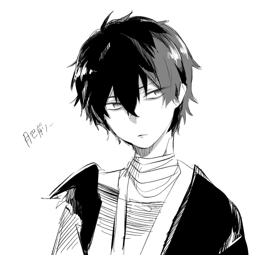 こういうざかざかした白黒表現好きなんだけど上手く描けないから上手く描きて～～～～ていう練習肥前 