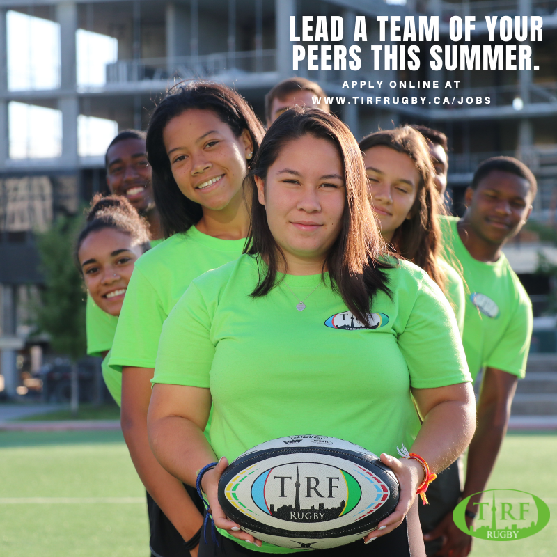 We're looking for leaders to join us in bringing back rugby!  Deadline to apply is March 27! Visit TIRFrugby.ca/Jobs