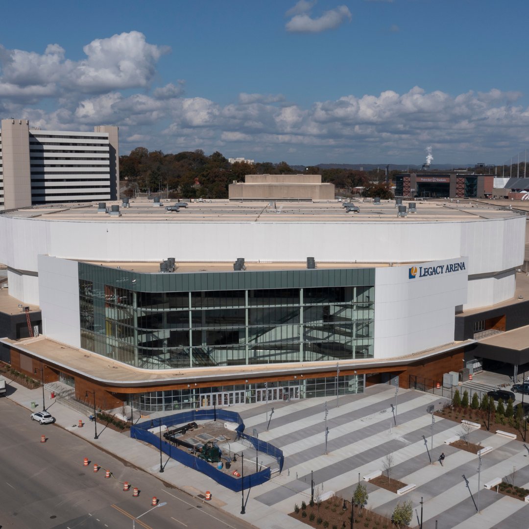 TWG2022's tweet photo. Blue skies or a cloudy day ⛅️  #TWG2022 venues will always be rocking! 

The newly-renovated @LegacyArena is home to DanceSport's Rock 'n' Roll, Latin and Standard competitions. Just down the road, at the historic @Sloss_Furnaces, witness the #NewGenofSports Breaking events! https://t.co/6rOtaQJYjx