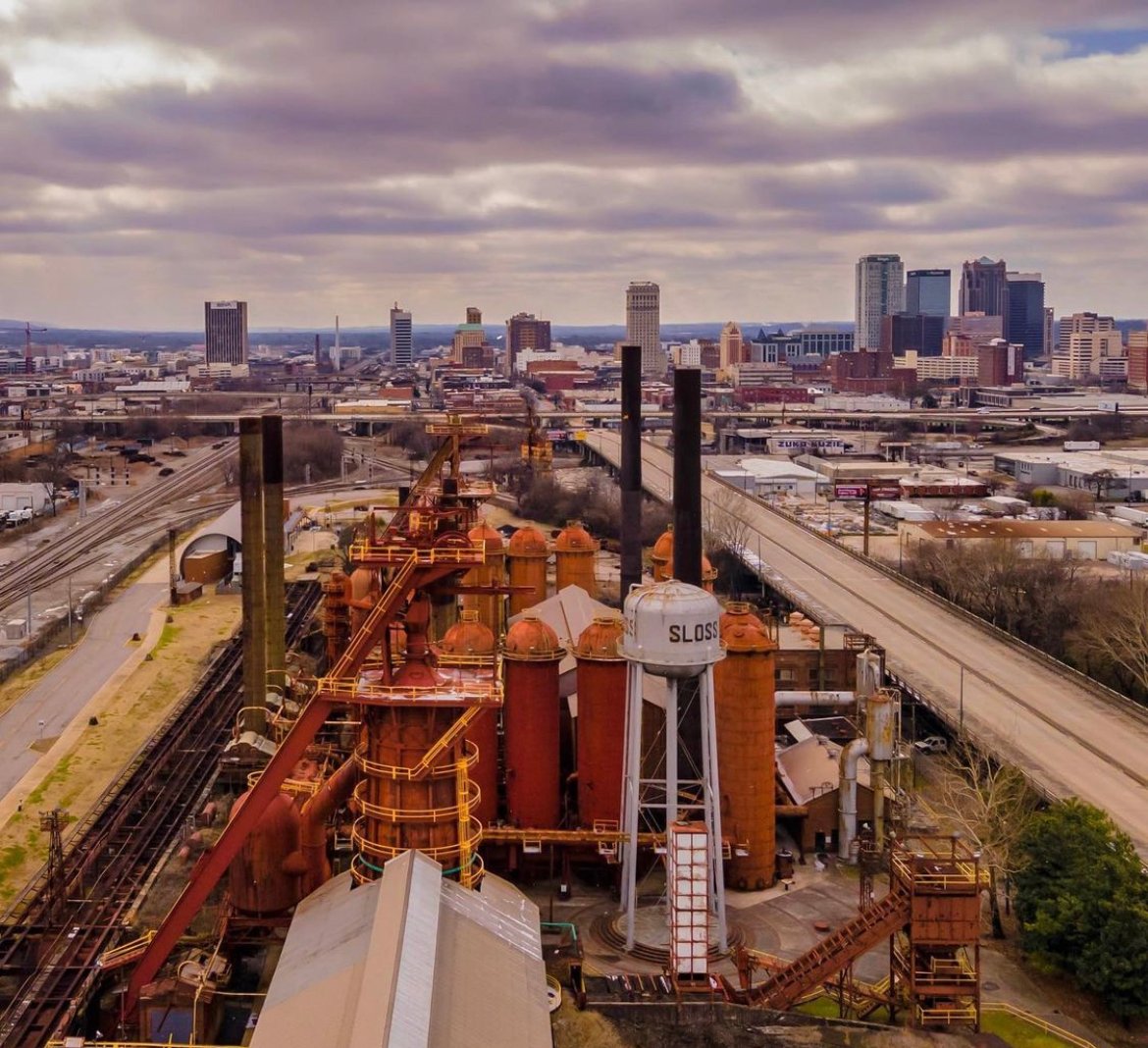 TWG2022's tweet photo. Blue skies or a cloudy day ⛅️  #TWG2022 venues will always be rocking! 

The newly-renovated @LegacyArena is home to DanceSport's Rock 'n' Roll, Latin and Standard competitions. Just down the road, at the historic @Sloss_Furnaces, witness the #NewGenofSports Breaking events! https://t.co/6rOtaQJYjx