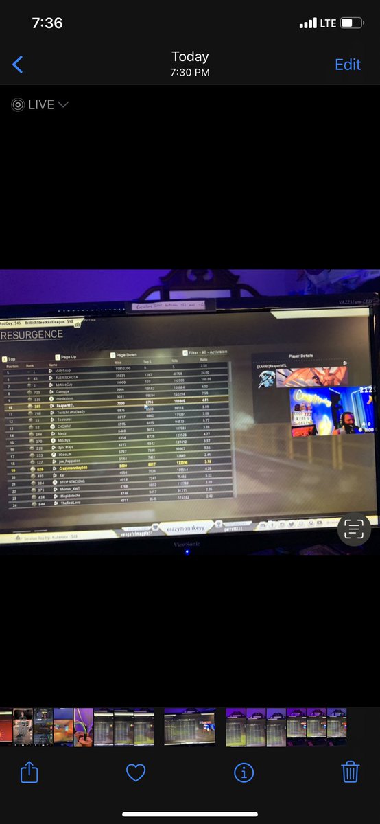 crazymonnkey568's tweet photo. 5000 WINS. 9th FOR WINS. 5th FOR KILLS. LETS GO!!! LOVE EVERYONE IN MONK SQUAD WHO MADE THIS POSSIBLE!! YOUR LEGENDS https://t.co/XWUR0ntcWq