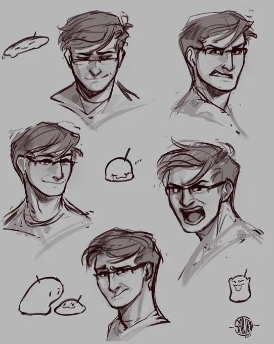 Expressions practice ft. some little fellas 
#slimeciclefanart 
