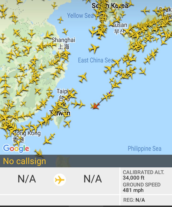 Oceanworldfree's tweet photo. ๐บ๐ฒUSN #AE6816 from north to southwest passing #MiyakoStrait, approaching #BashiChannel & #SouthChinaSea
Boeing P-8 Poseidon https://t.co/c9877pMDOC