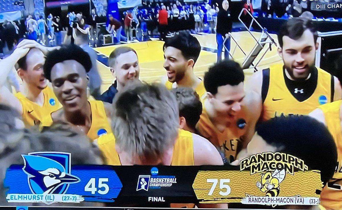 CUT DOWN THE NETS!!

Congrats to <a href="/RMCHoops/">Randolph-Macon Hoops</a> and <a href="/Danielmbangue22/">Daniel Mbangue</a> on winning the title!

Daniel: 10 pts 4 rebs 3 steals and most importantly… A NATIONAL CHAMPION!!

Proud of you Mbangue!