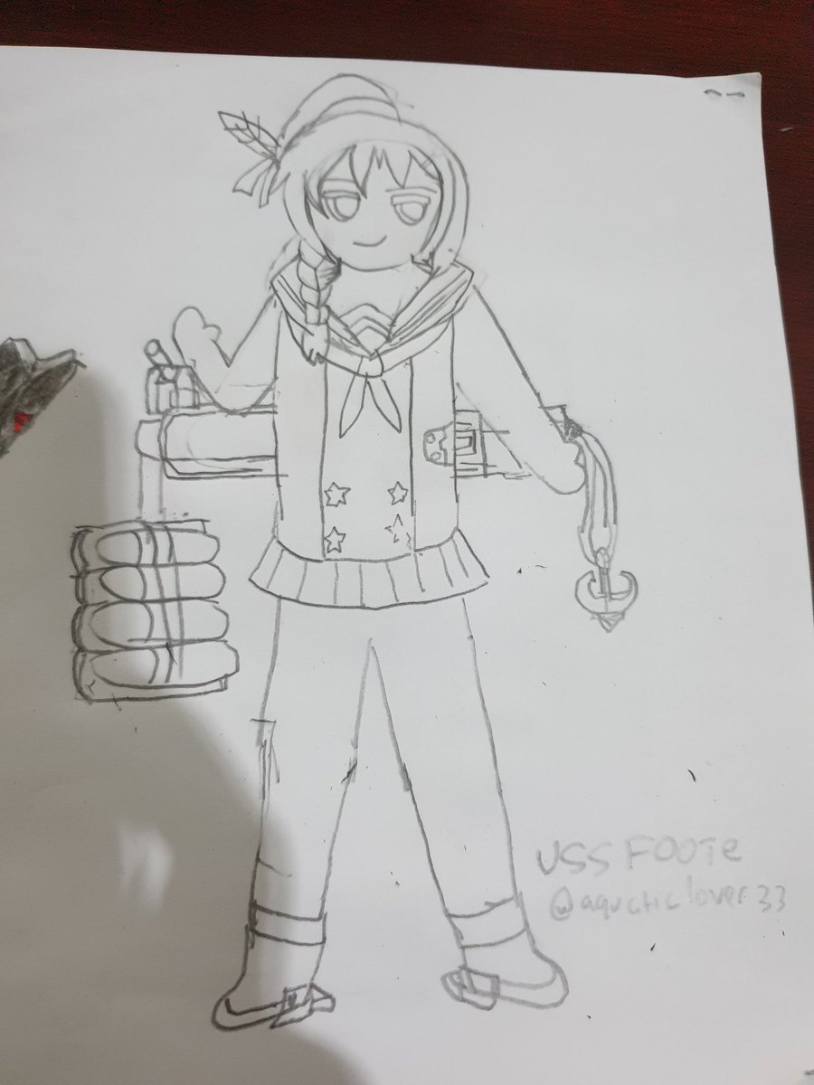 aquaticlover33's tweet photo. A uncolored drawing of the Fletcher-Class Destroyer, USS Foote! This would be my 1st Azurlane Fanart, and I hope I did her justice with my art style.
#Azur_Lane #AzurLaneFanart
#FletcherClass #Destroyer
#EagleUnion #USSFoote #NormalRarity https://t.co/ucOnDHSqo4