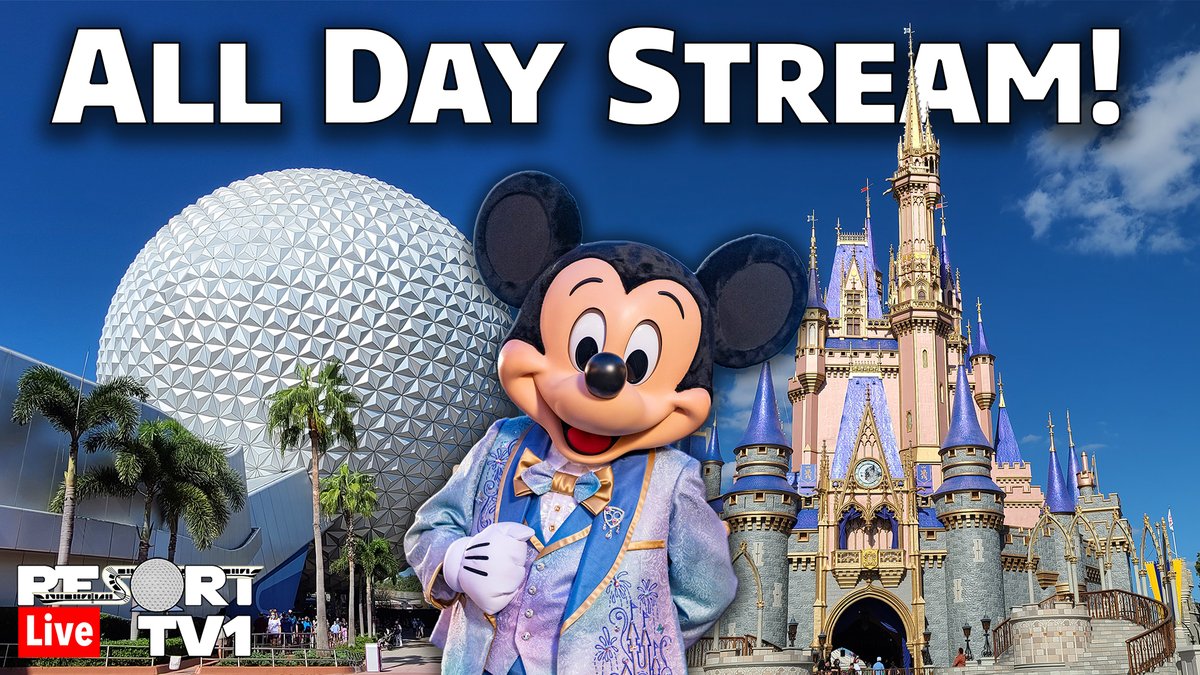 ResortTV1's tweet image. Join us at 10:00am ET for an All Day Monorail Park Hopping Stream at Epcot &amp;amp; Magic Kingdom!

The stream will be live here - youtube.com/watch?v=hH5y7T…  

Don't miss this amazing day of rides, parades, fireworks, strolls, and much more!!  See you at 10:00am ET for all the fun!!
