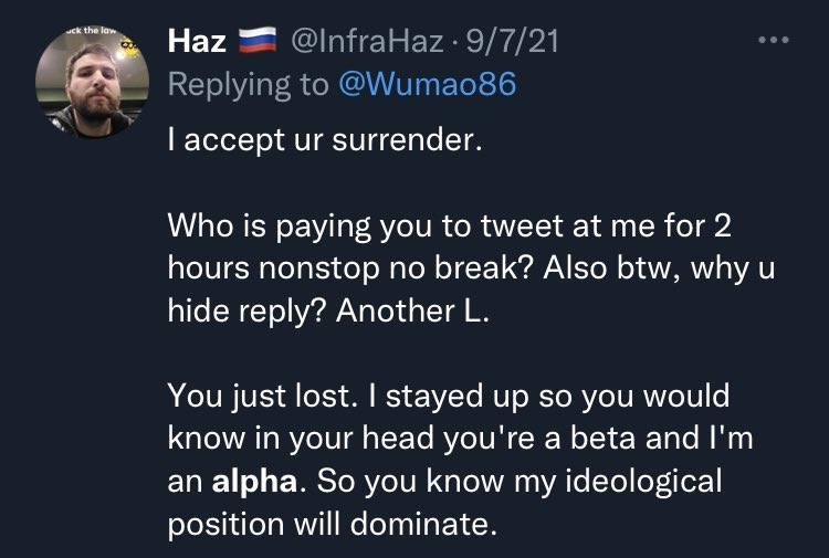 slightlyanglo's tweet photo. @InfraHaz @galactica1976 Okay how about “an alpha” https://t.co/Qeh6UpO4jK