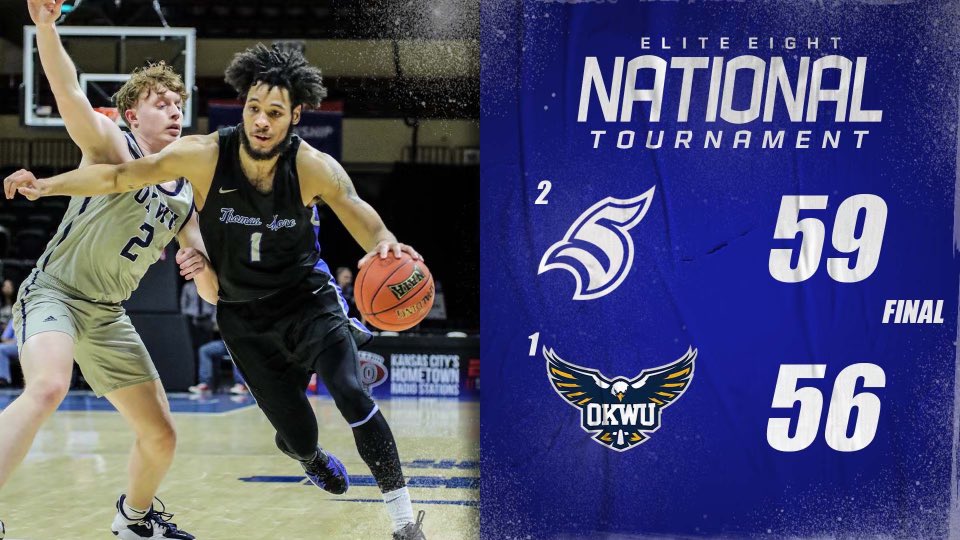 TMUMensBBall's tweet photo. Final. 😎

Final Four bound. 

#LetsGoSaints https://t.co/rWJJFP0cd2