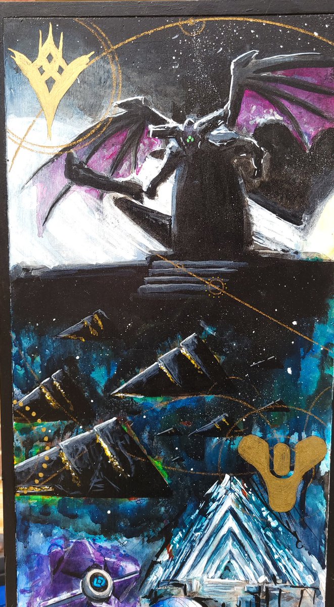 ericinks's tweet image. "Defy extinction."

Some majaor moments and players from the Destiny saga.

India ink and watercolor with a dash of colored pencil on wood panel.

#Destiny2 #Destiny2WitchQueen #destinyart #destiny2art @DestinyTheGame