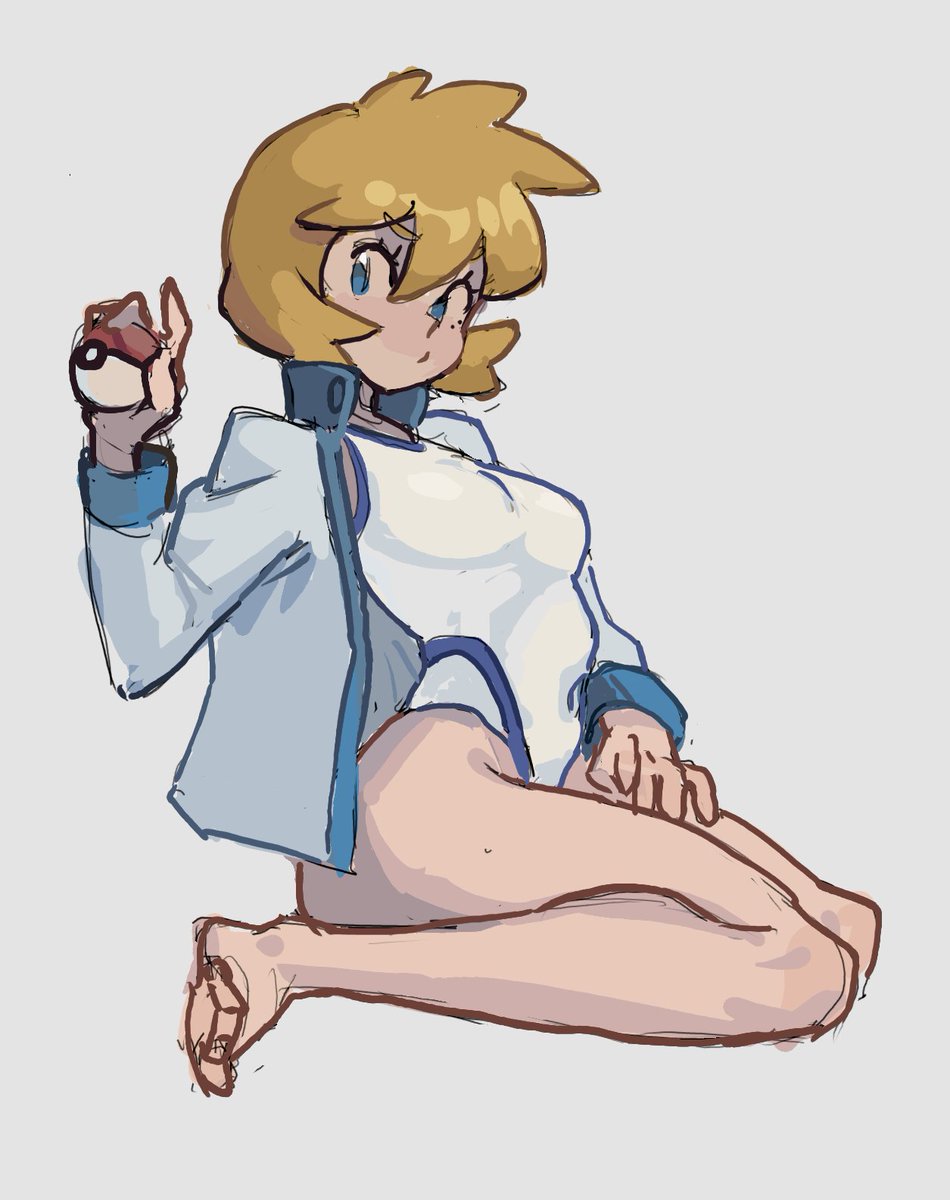 カスミ(ポケモン) 「hgss misty 」|Pikuのイラスト