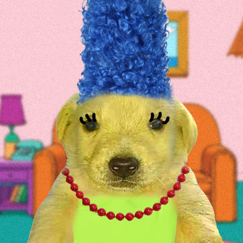 WHERE TF IS HOMER!?!?!? Marge Doggo is here to save Springfield (and dog shelters in Ukraine) 🐶✨🤪

#NFTCommunity #NFT #NFTs #NFTProject #NFTDrop #NFTLaunch #NFTartist #NFTGiveaway #nftcollectors #ethereum #opensea #eth #ethnft #nonfungible