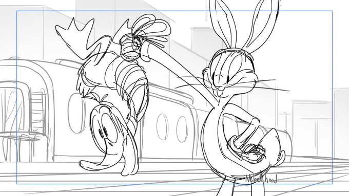 (we should lie and say it's from the actual show and see how that goes HAGAHSGH)

#looneytunescartoons #layout 