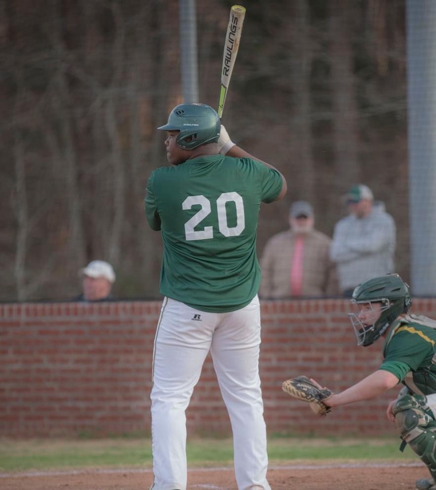 ER_CatsBaseball's tweet photo. Shout out to @Jani_Norwood for joining the dinger group last night, during the JV’s win over Asheboro! Still picking up pieces of that baseball! #GoCats #ERCatsBaseball https://t.co/ZJy23dfg2k