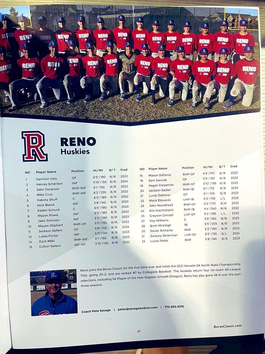 Reno High Baseball tweet media