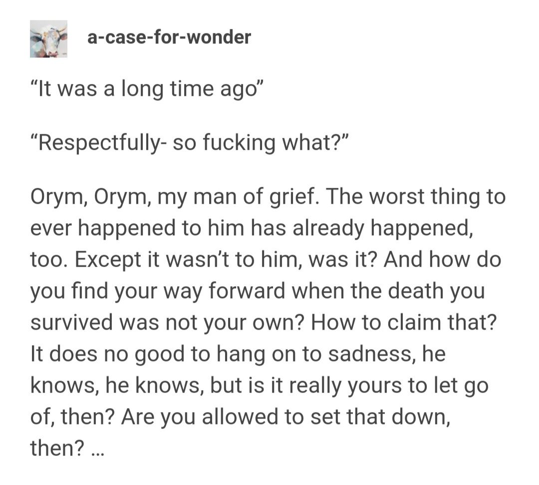 thecosplayannie's tweet photo. #criticalrolespoilers
[1/2] After getting my heart broken by this week's Critical Role episode, tumblr gut-punched me again today: https://t.co/Q6nKtktc93