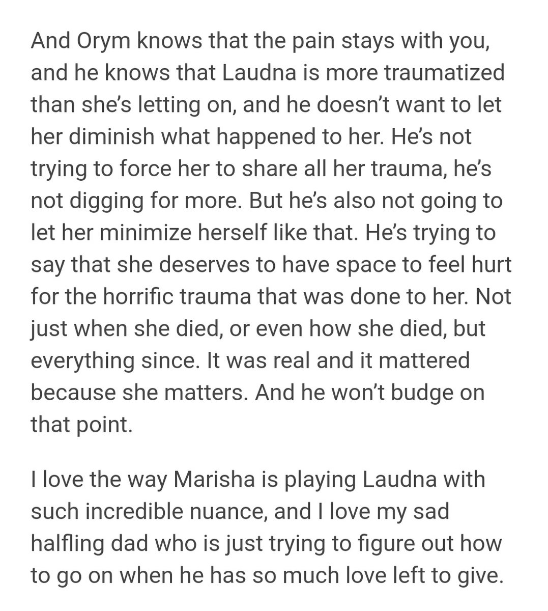 thecosplayannie's tweet photo. #criticalrolespoilers
[1/2] After getting my heart broken by this week's Critical Role episode, tumblr gut-punched me again today: https://t.co/Q6nKtktc93