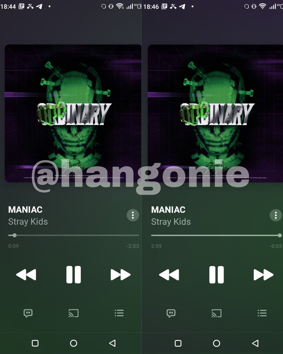 hangonie's tweet photo. 18:44 - 18:46  
@Stray_Kids #StrayKids #스트레이키즈 #ODDINARY #MANIAC_SKZ #MANIAC_BurningTime https://t.co/WoA2oFHQ46