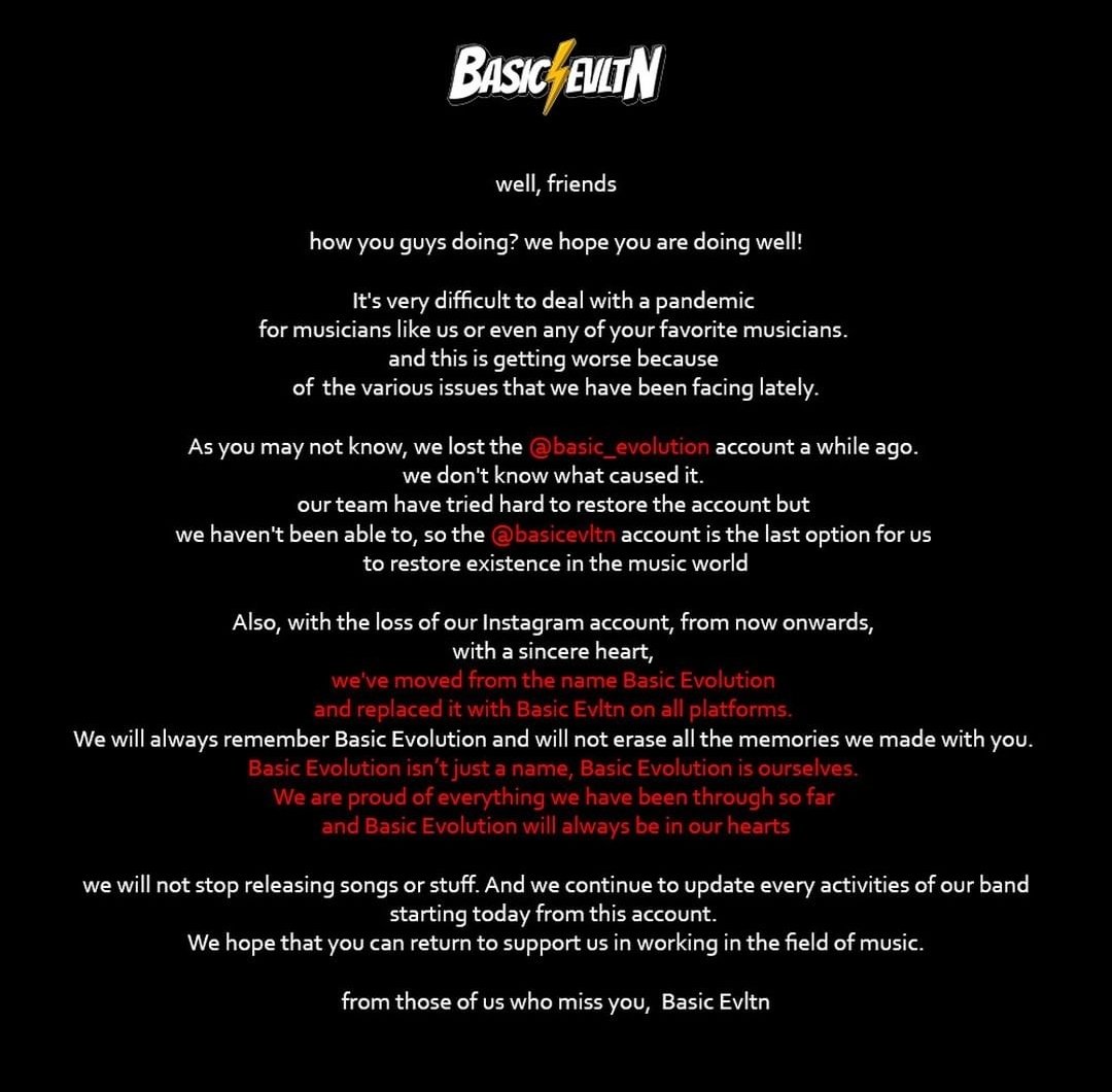 BasicEvltn's tweet photo. Official Announcement

Salam, Basic Evltn https://t.co/6Qv1uXqeJd