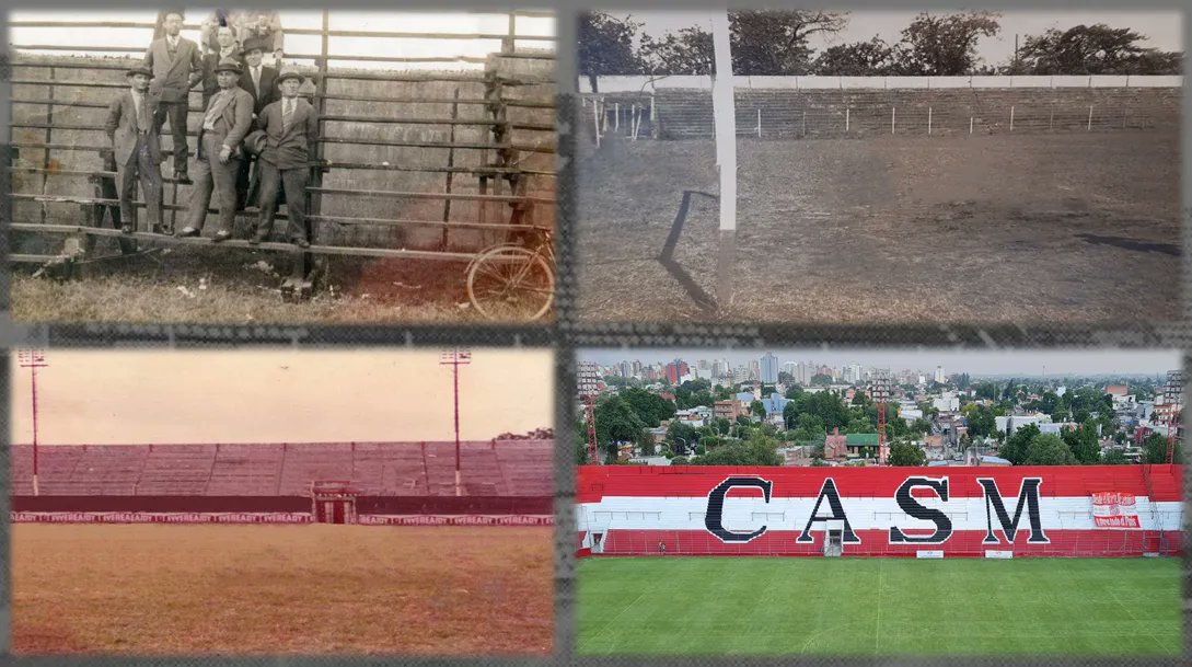 [Rumbo al 90° Aniversario] 

📌San Martín ganó😁 y a 5 días del 90° aniversario de la #Fortaleza de Tucumán "La Ciudadela". Te dejamos la evolución del sector este, la emblemática tribuna Pellegrini; desde la vieja tribuna de madera a la mole de cemento de 30 escalones. 🇦🇹