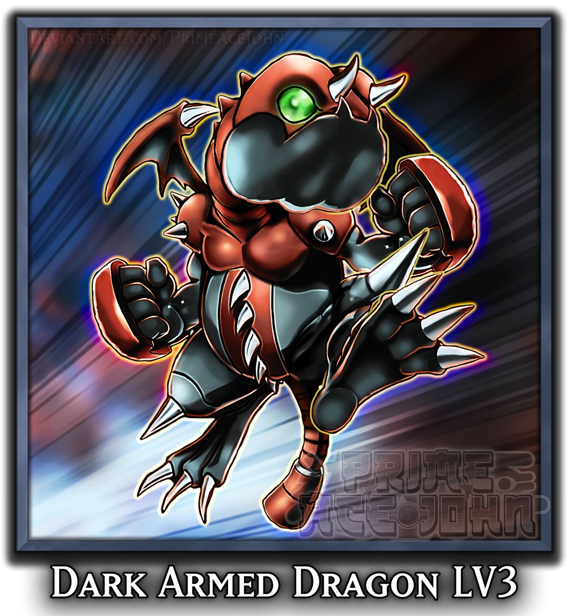 PrimeAceJohn's tweet photo. saw this artwork by @LestatYGO and it made me curious... | Dark Armed Dragon LV3 | #yugioh #gx #dragon #chazz #manjoume https://t.co/s4E7X9EcQB