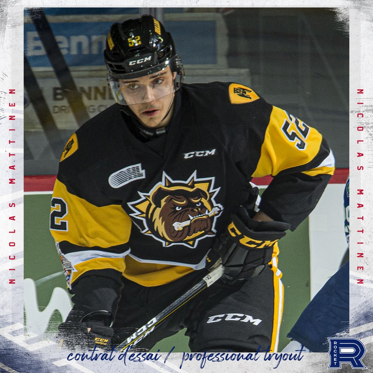 Le Rocket de Laval a annoncé avoir accordé un contrat d'essai professionnel au défenseur Nicolas Mattinen.
 
The Laval Rocket signed defenseman Nicolas Mattinen to a professional tryout contract.

#GoRocket
