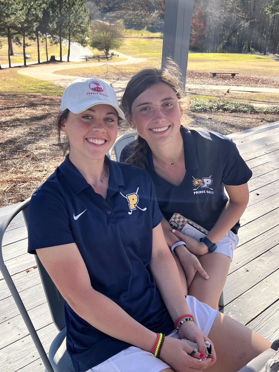 PACSgolf's tweet photo. These two multi-sport stars repped us at the NAJGT Athens Classic at Lane Creek today and posted great scores! Nealie and Madeline front stage! Getting better every day out! #inHisgrip #tGbtg #girlsgolfrules https://t.co/lA05LBlXqR