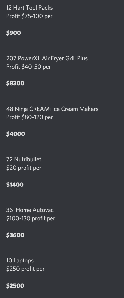 Thousands of items for 80-99% off? ✅
Hundreds of thousands of profit secured? ✅

Join the winning team 🤝

profitmethods.io