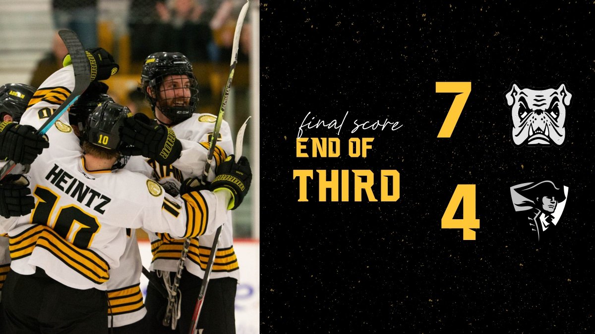 THAT'S 29 IN A ROW! THE BULLDOGS ARE HEADING TO LAKE PLACID! 

#D3HOCKEY