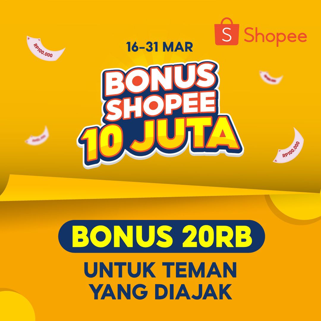 Hai! Ada bonus 20RB untukmu yang langsung bisa ditarik, nih! Yuk, download Shopee dulu dengan klik link ini: #BonusShopee10Juta shp.ee/yxan3nafsjx