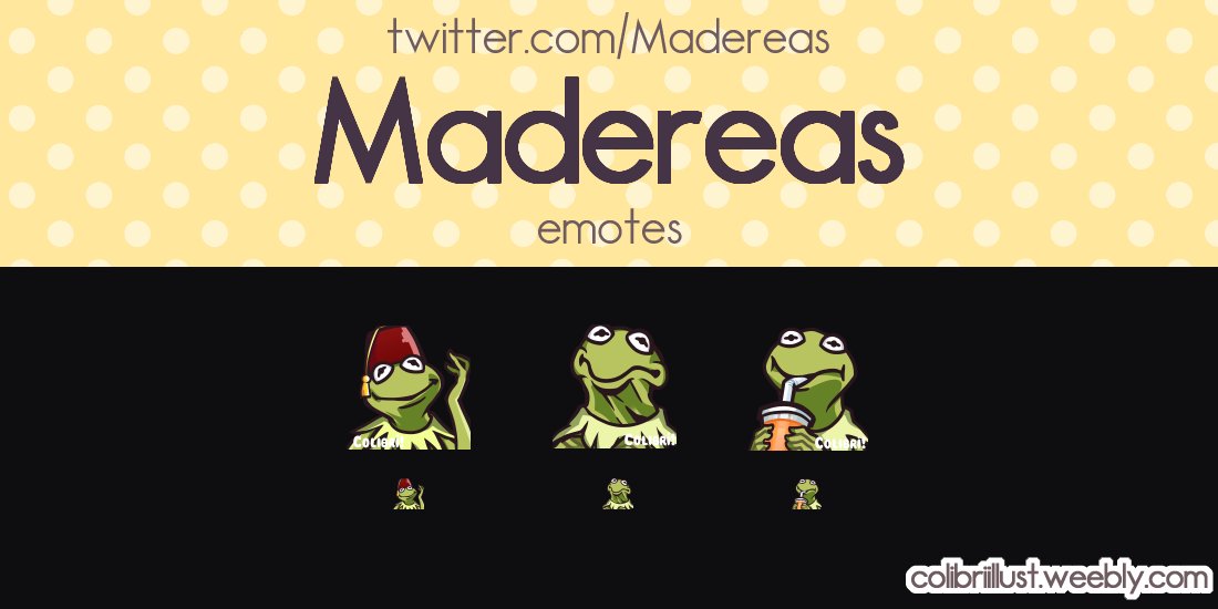 colibri_illust's tweet photo. Little Kermit emotes made for Madereas for personal use on discord. It's not easy being green 😔 https://t.co/3Y0kskYTaX