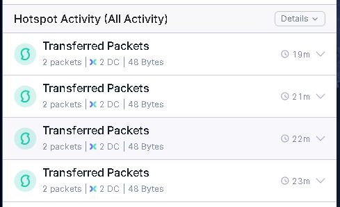 greatdilla's tweet photo. been getting them "transferred packets" activities recently.. any idea what they are?

@helium @sensecapmx #ThePeoplesNetwork https://t.co/90xJ28mkiv