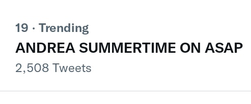 TEAM SETHDREA TRENDSETTER tweet media