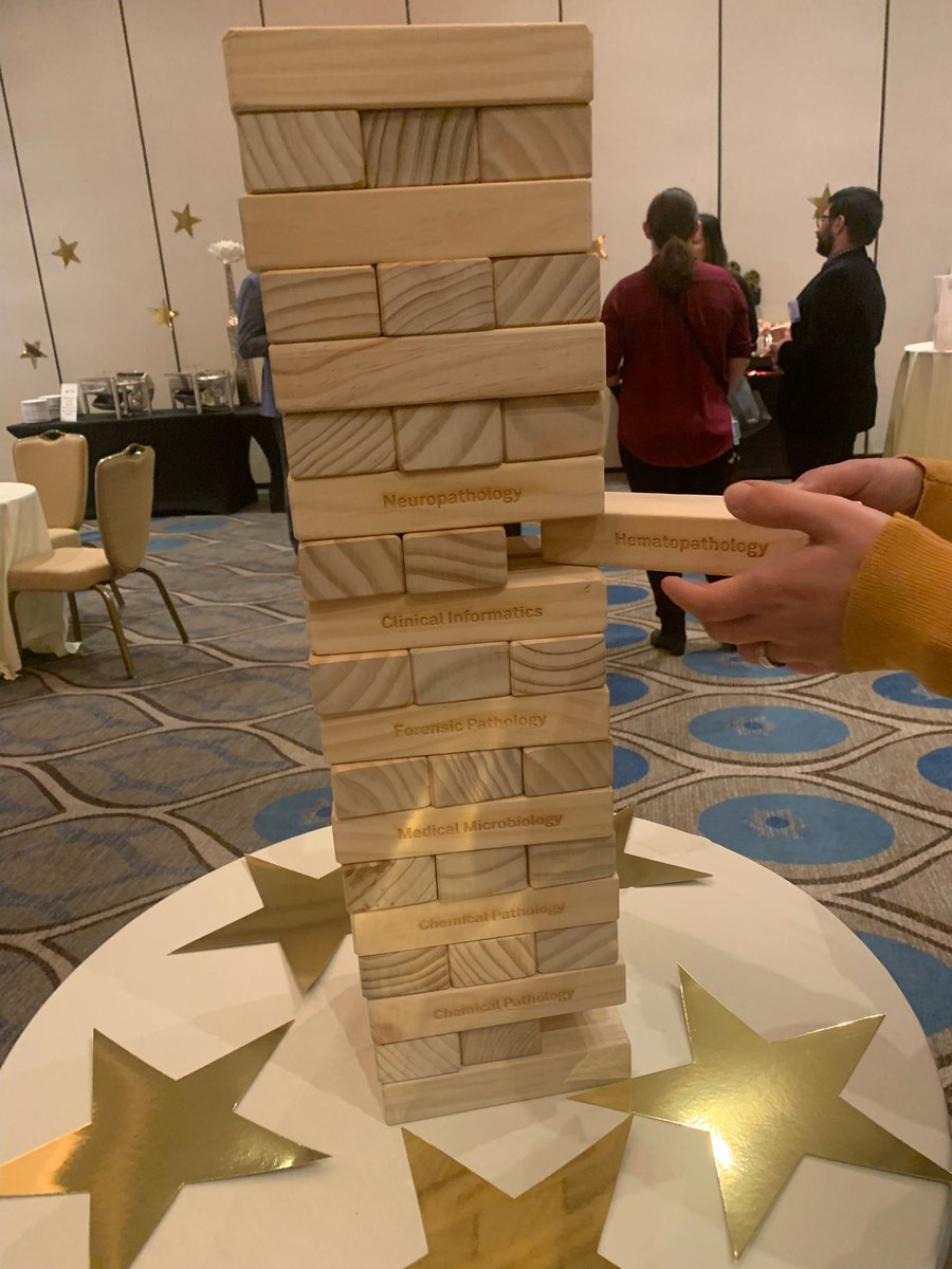 pakasticali's tweet photo. I picked the hematopathology in jenga!! #RFSpring22 😄👏👏 https://t.co/HZbuJuPxGX