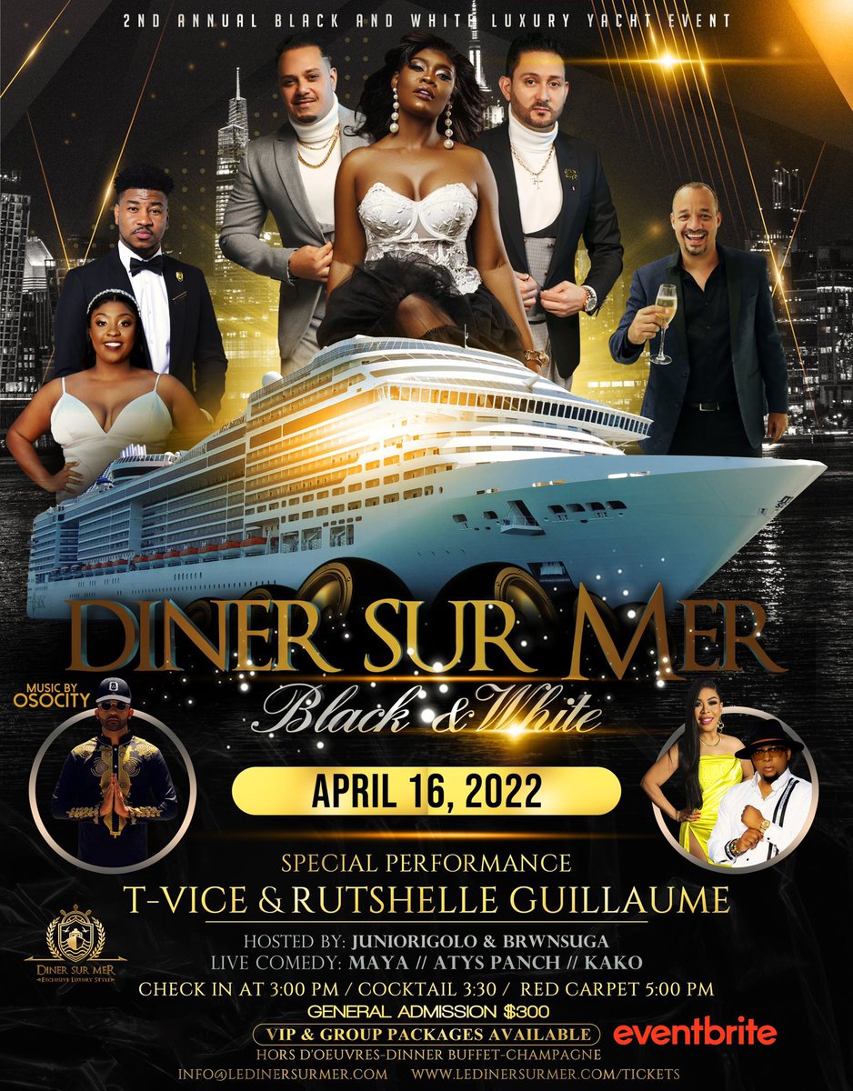 billyliveshow's tweet photo. Save the date!

You're Invited to an Exclusive Luxury Yacht Event at our 2nd Annual Diner Sur Mer. 

Come aboard the second largest yacht in South Florida.
Leave all the stresses of life behind for one night of pure opulence and magic.
@LeMetronome_ https://t.co/HR3CUl10yj