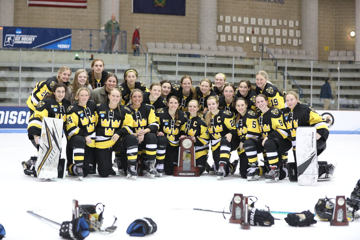 GustieAthletics's tweet photo. Congratulations to @GustiesWHockey on a second place finish at the NCAA Division III Championships! #GoGusties https://t.co/ht6r1GpcLR