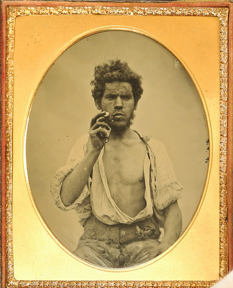 Ambrotype of a Labourer, Unknown Photographer, Ireland c. 1855. Courtesy of the Sean Sexton Collection. If you see this photo in person somewhere, get in touch. It was stolen 2 years ago and I'm not sure it's been found yet.