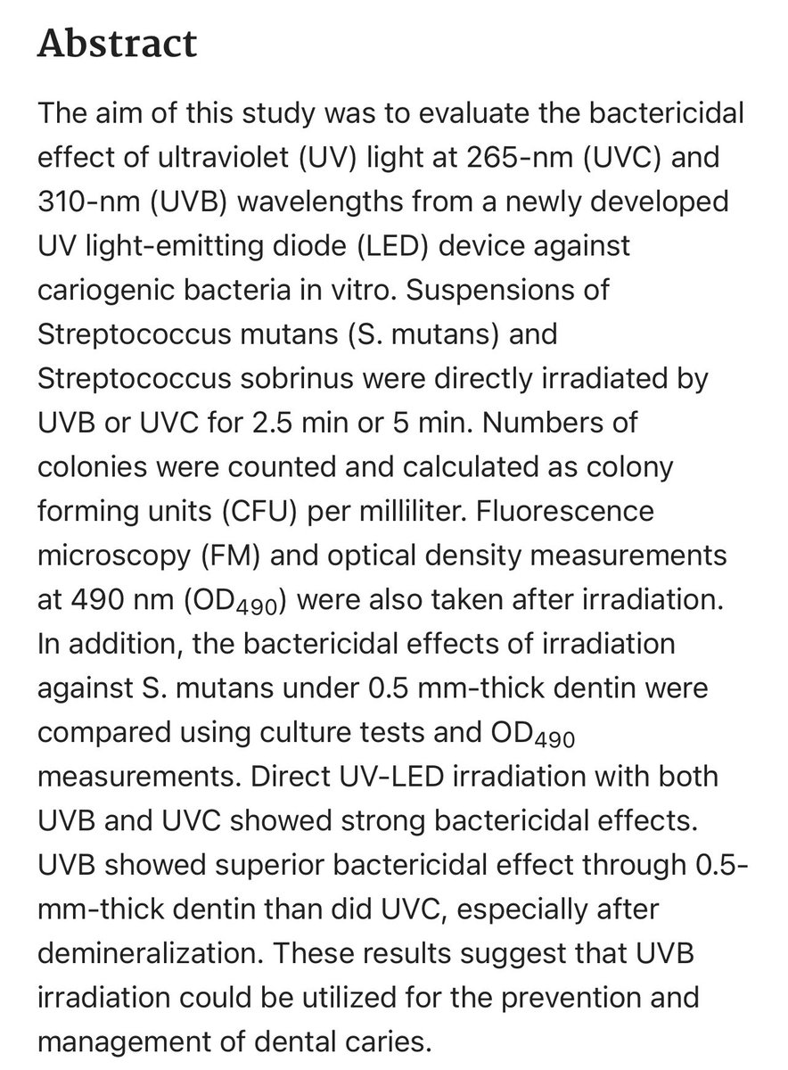 Grimhood's tweet photo. Effects of UVB and UVC irradiation on cariogenic bacteria in vitro https://t.co/WuQ60o1CyJ

WAP (Weston A. Price) missed the role of sunlight in rural ancestral cultures. https://t.co/SOKKYwrqYa