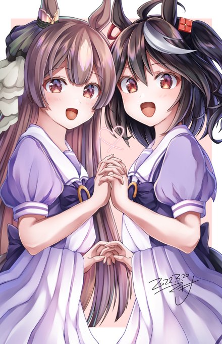 遅くなっちゃったけどキタサト実装ありがとうイラスト
#ウマ娘 