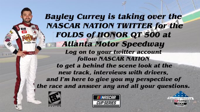 BayleyCurrey's tweet photo. Tomorrow!! 👇👇 @NASCARNation https://t.co/te0uBovMVn