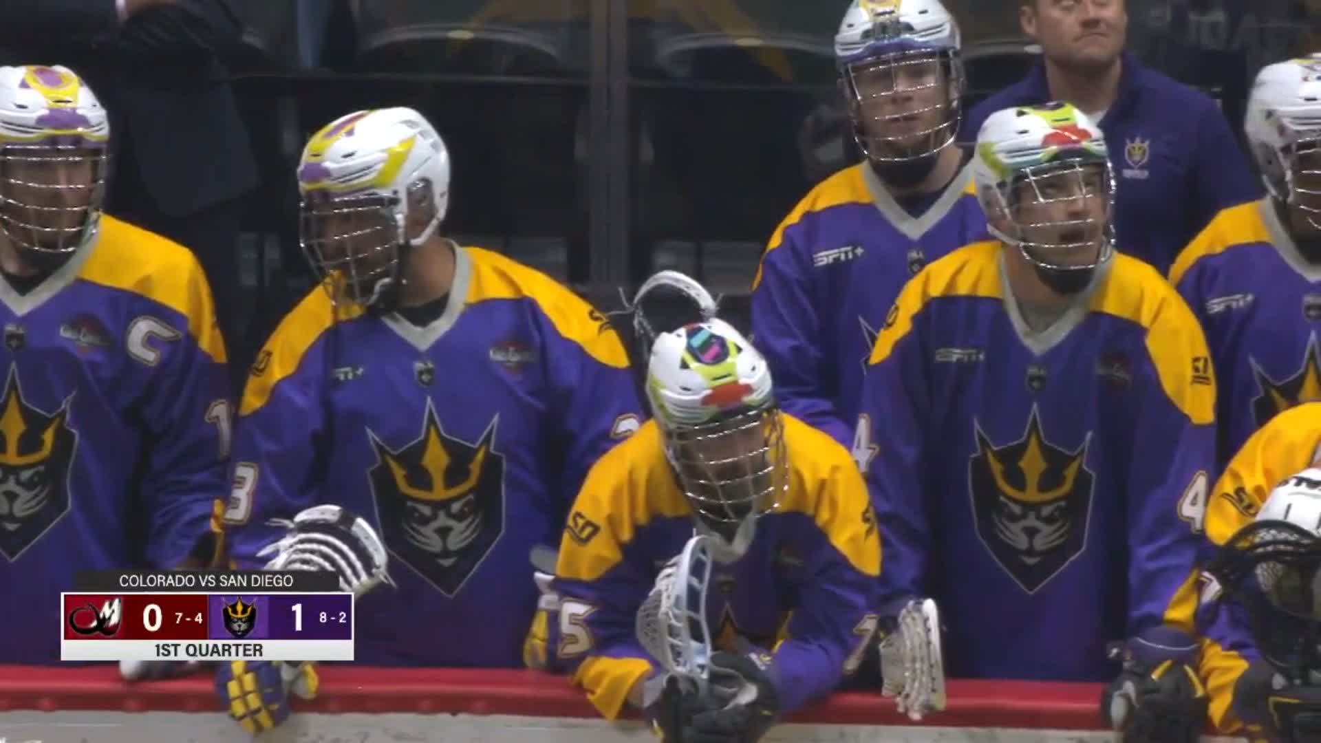 NLL on Twitter: Sweet helmets for a good cause. Tonight the @SealsLax are  wearing specially designed helmets by local youth with Down syndrome.   / X
