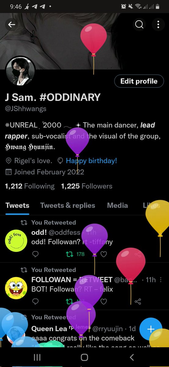 Eak balon balon, happy level up day for hyunjin rl, me, and all hyunjin rp-ers🥳