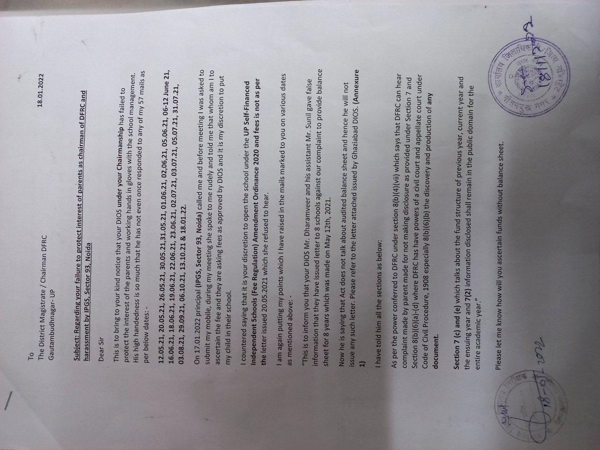 Volunteers1371's tweet photo. @dmgbnagar @CMOfficeUP @dr_maheshsharma @tejpalnagarMLA @CeoNoida @GPWS_Official @ActivistSukhpal @TOINoida @HTNoida @AmarUjalaNews Despite multiple complaints and assurance by DM that he will ask for written Akhya against school no action has been taken against IPGS, Sector 93 https://t.co/bXtVWkDulm